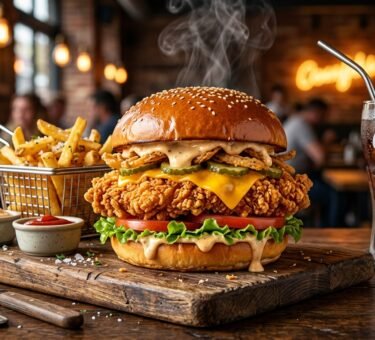 Easy Crispy Chicken Burger Recipe For A Restaurant Style Meal At Home