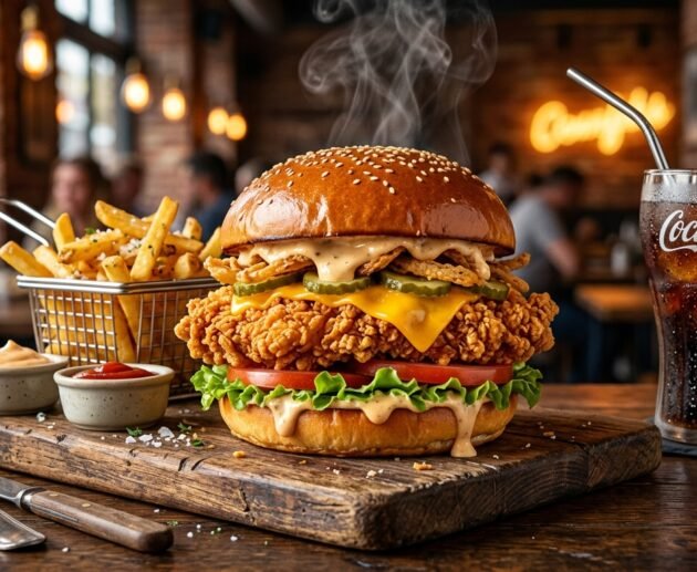 Easy Crispy Chicken Burger Recipe For A Restaurant Style Meal At Home