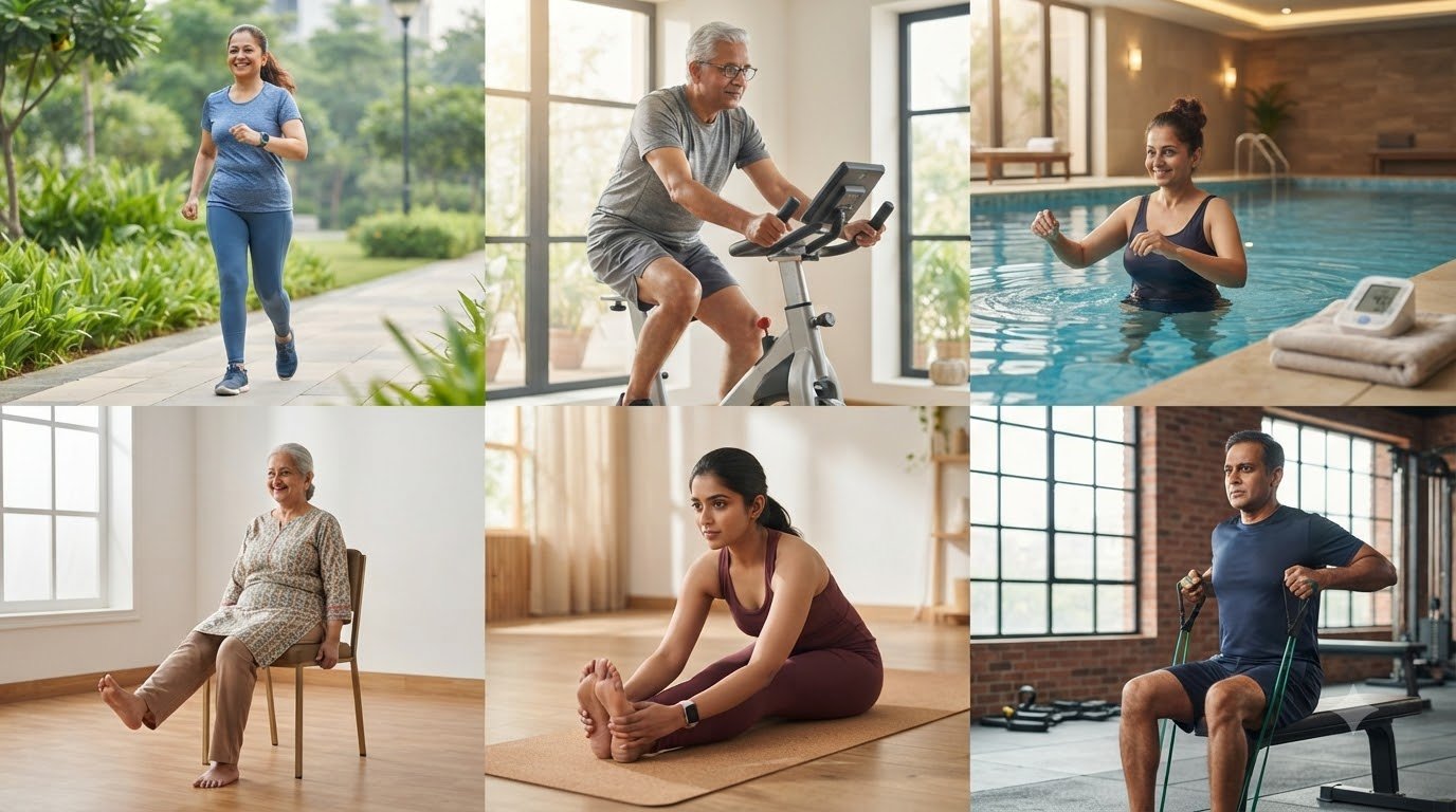6 Low Impact Exercises That May Help Support Blood Sugar And BP Control