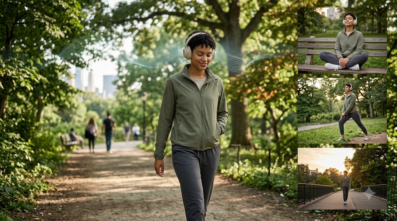 Walk, Listen, Relax: The Mental Health Benefits Of Music On The Move