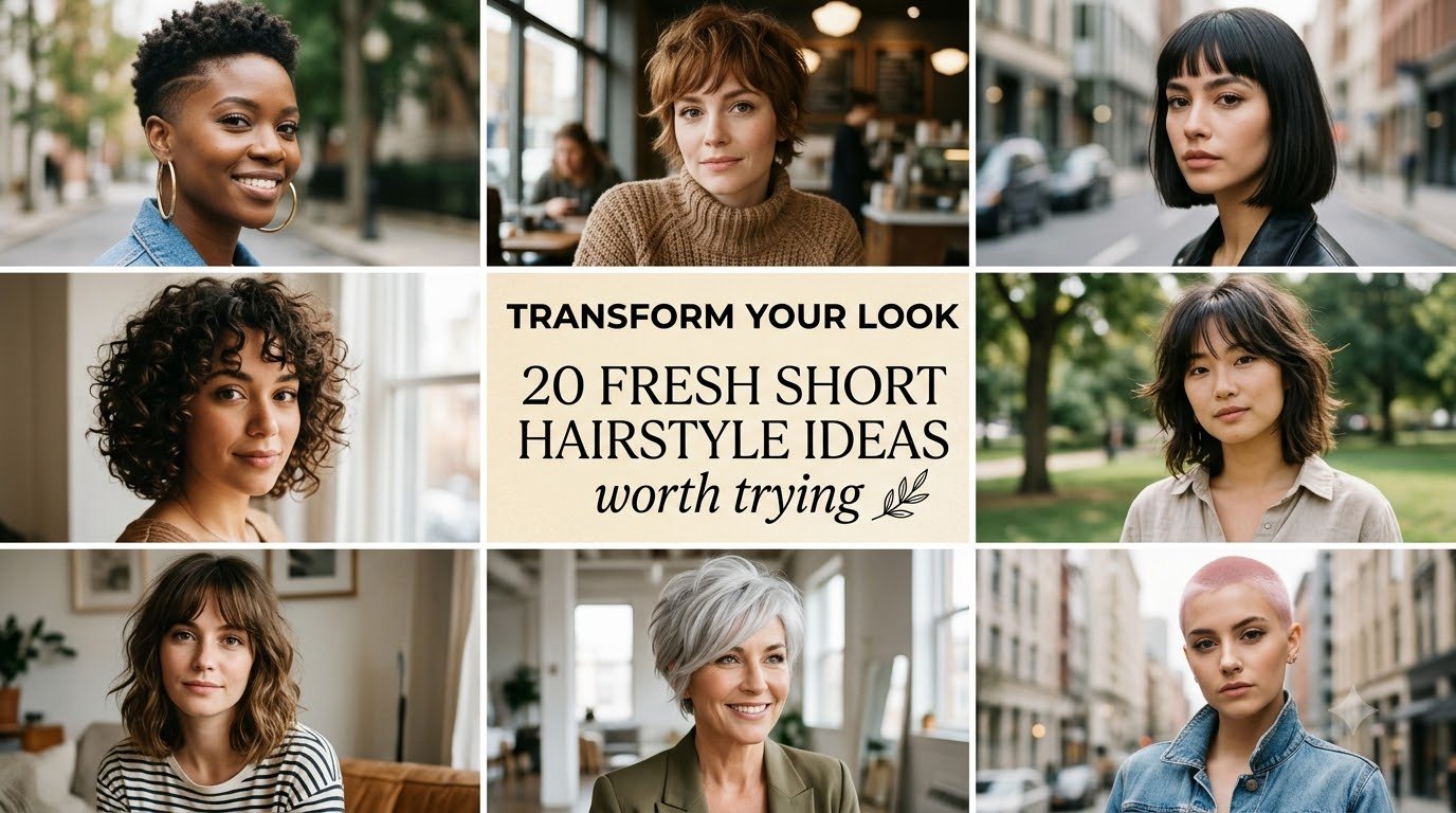 Transform Your Look: 20 Fresh Short Hairstyle Ideas Worth Trying